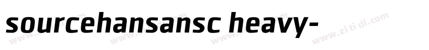 sourcehansansc heavy字体转换